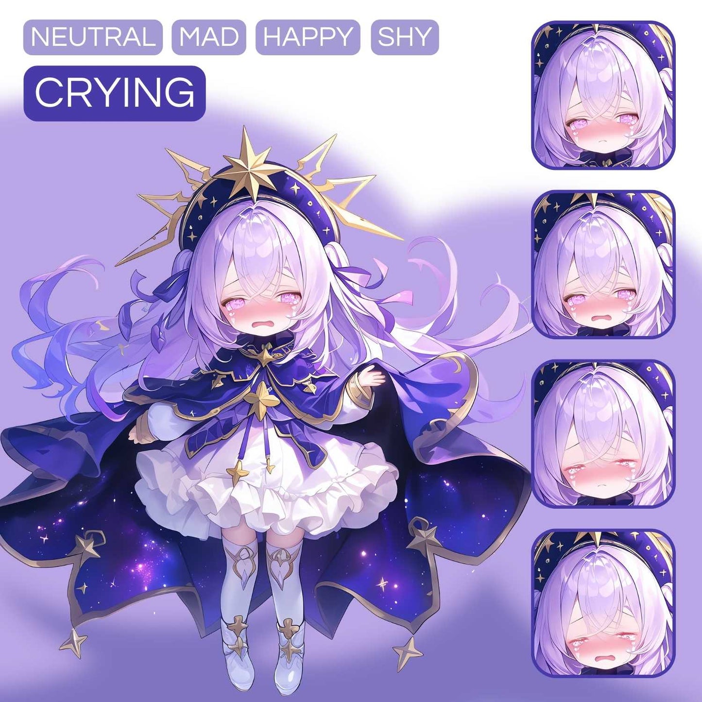 Starlight Sorceress PNGTuber | Veadotube Avatar Download