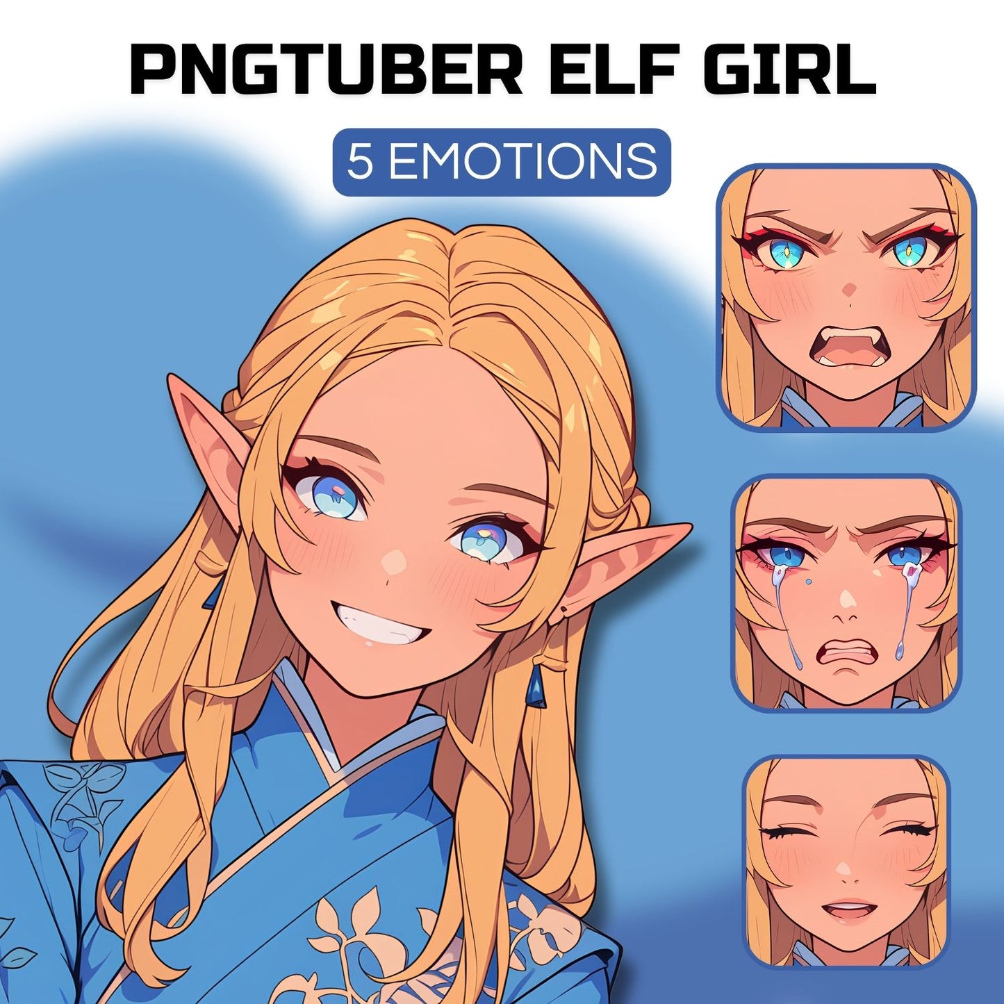 Elf Girl PNGTuber | Veadotube Avatar Download