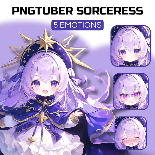 Starlight Sorceress PNGTuber | Veadotube Avatar Download